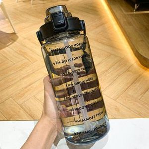 Motivational China Water Bottle (Black Color) 2L